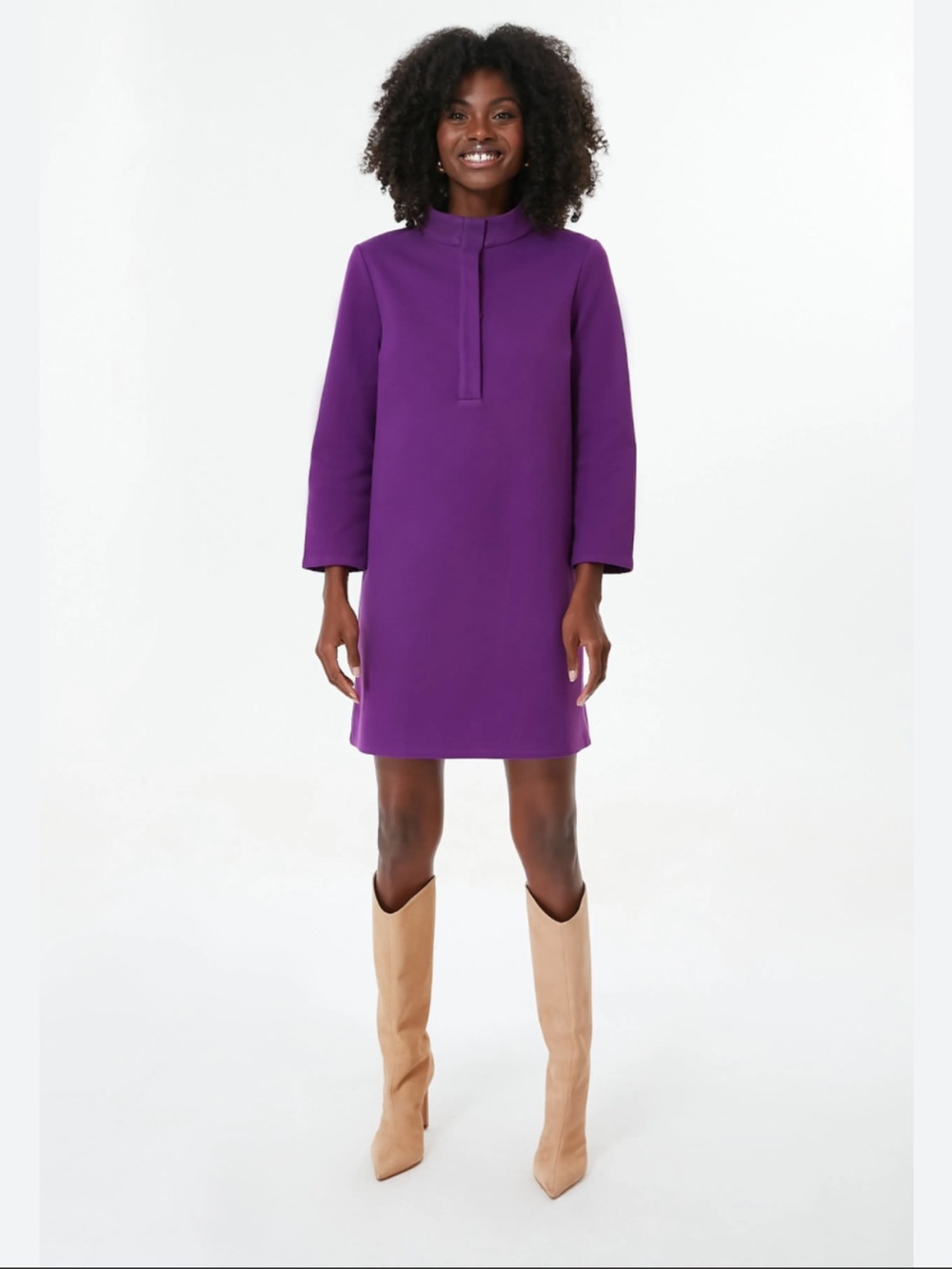 Tuckernuck Pomander Place Aubergine Avery Dress Size L